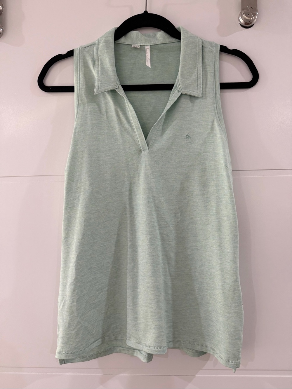 Travis Mathew Mint Green Sleeveless Polo Tank